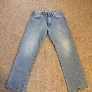 Toteme Original Light Blue Women's Straight Jeans